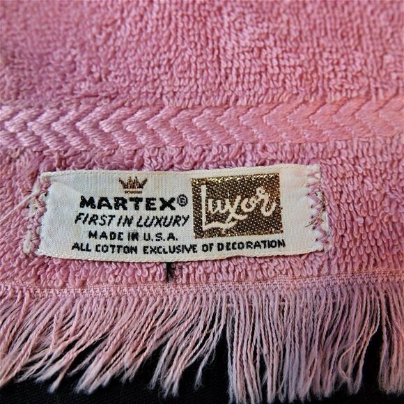 Vintage Martex Luxor Fingertip Hand Towel - Picture 6 of 6